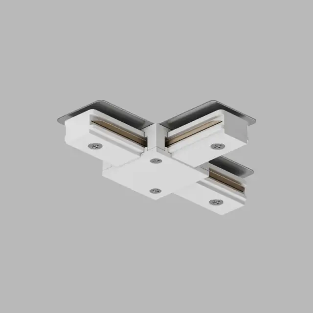 Соединитель для однофазного шинопровода Denkirs TR1103-WH DK TRACK WHITE (SOLID BASE) | DK ТРЕК БЕЛЫЙ (СОЛИД БЕЙС)