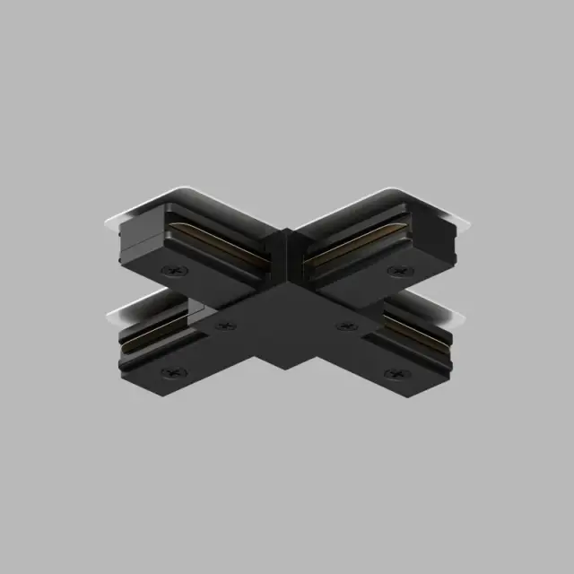 Соединитель для однофазного шинопровода Denkirs TR1104-BK DK TRACK BLACK (SOLID BASE) | DK ТРЕК ЧЕРНЫЙ (СОЛИД БЕЙС)
