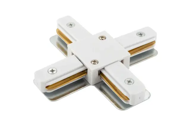 Соединитель для однофазного шинопровода Denkirs TR1104-WH DK TRACK WHITE (SOLID BASE) | DK ТРЕК БЕЛЫЙ (СОЛИД БЕЙС)