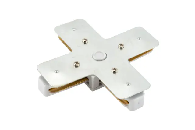 Соединитель для однофазного шинопровода Denkirs TR1104-WH DK TRACK WHITE (SOLID BASE) | DK ТРЕК БЕЛЫЙ (СОЛИД БЕЙС), ракурс 2