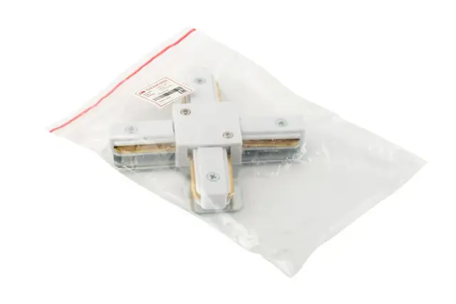 Соединитель для однофазного шинопровода Denkirs TR1104-WH DK TRACK WHITE (SOLID BASE) | DK ТРЕК БЕЛЫЙ (СОЛИД БЕЙС), ракурс 3