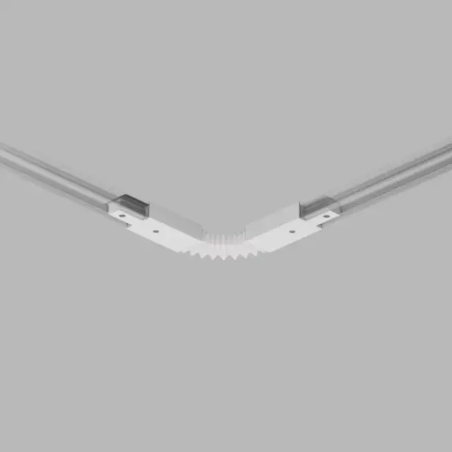 Соединитель для однофазного шинопровода Denkirs TR1106-WH DK TRACK WHITE (SOLID BASE) | DK ТРЕК БЕЛЫЙ (СОЛИД БЕЙС), ракурс 2