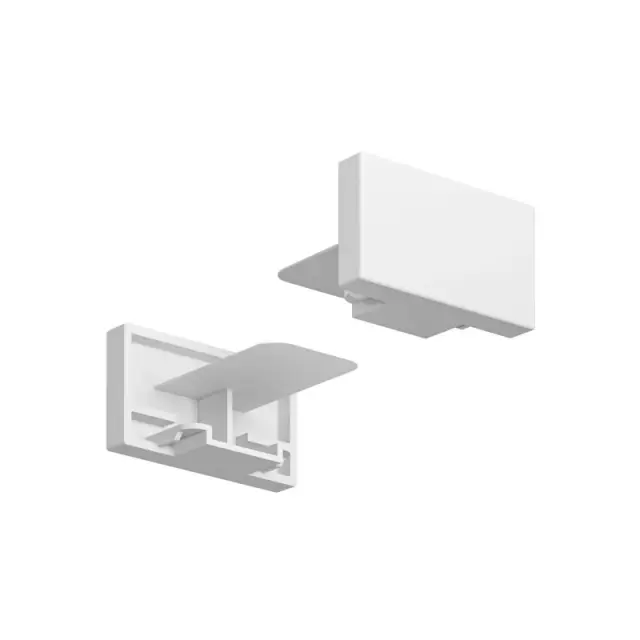 Заглушка для однофазного шинопровода Denkirs TR1107-WH DK TRACK WHITE (SOLID BASE) | DK ТРЕК БЕЛЫЙ (СОЛИД БЕЙС), ракурс 3