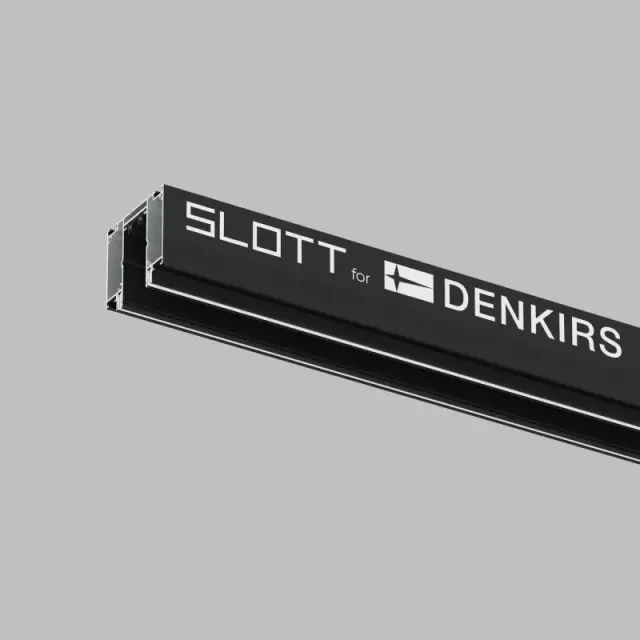 Однофазный шинопровод Denkirs TR2014-BK SMART SLOTT | СМАРТ СЛОТТ — черный, ракурс 4