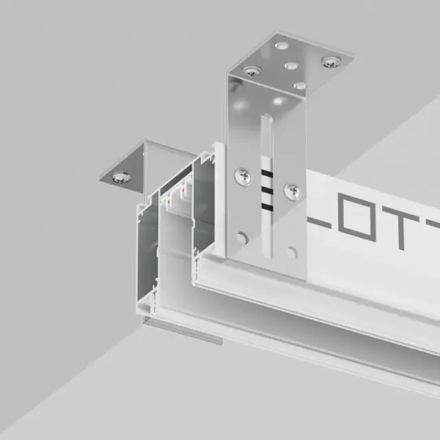 Однофазный шинопровод Denkirs TR2014-WH SMART SLOTT | СМАРТ СЛОТТ — белый, ракурс 6