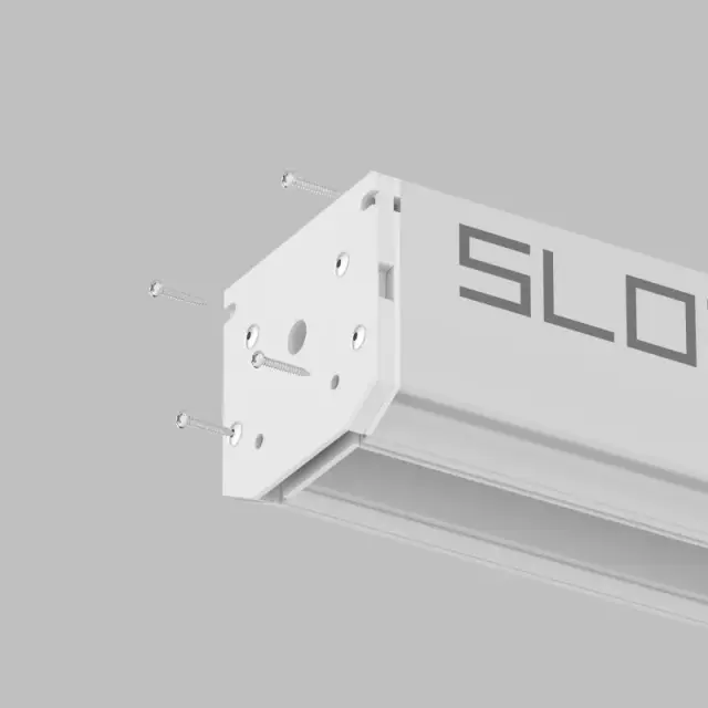Заглушка для однофазного шинопровода Denkirs TR2017-WH SMART SLOTT | СМАРТ СЛОТТ — белый, ракурс 2