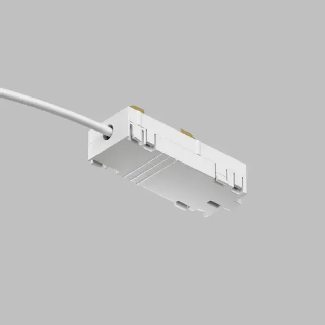 Подвод питания для однофазного шинопровода Denkirs TR2100-WH SMART BASE | СМАРТ БЭЙС — белый