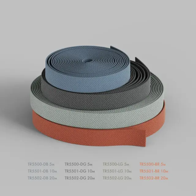 Тканевый шинопровод(ремень) Denkirs TR5502-DG BELTY BASE | БЕЛТИ БЕЙС — серый, ракурс 3