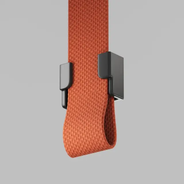 Заглушка для тканевого шинопровода Denkirs TR5519-BK BELTY BASE | БЕЛТИ БЕЙС — черный, ракурс 3