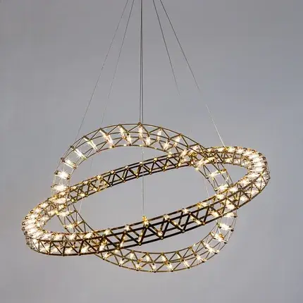 Люстра Divinare 1030/17 SP-144 GALASSIA — золотой, ракурс 2