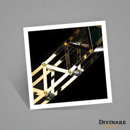 Люстра Divinare 1030/17 SP-144 GALASSIA — золотой, ракурс 6