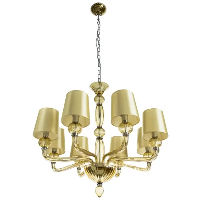 Люстра Divinare 1154/02 LM-8 BILANCIA — янтарный