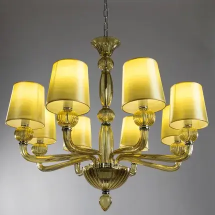 Люстра Divinare 1154/02 LM-8 BILANCIA — янтарный, ракурс 2