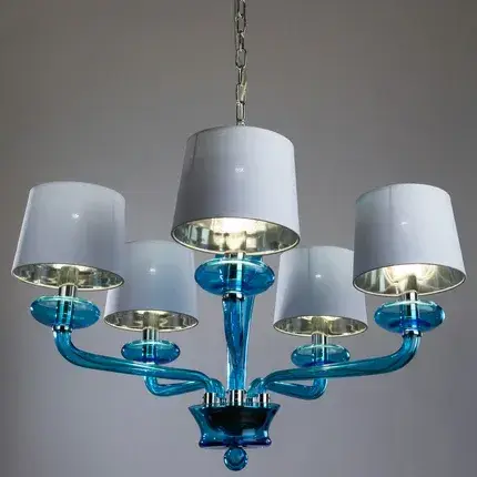 Люстра Divinare 1155/04 LM-5 VENETO — хром, ракурс 2