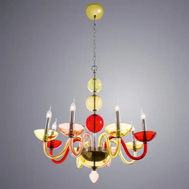 Люстра Divinare 1156/03 LM-8 LETIZIA — цветной