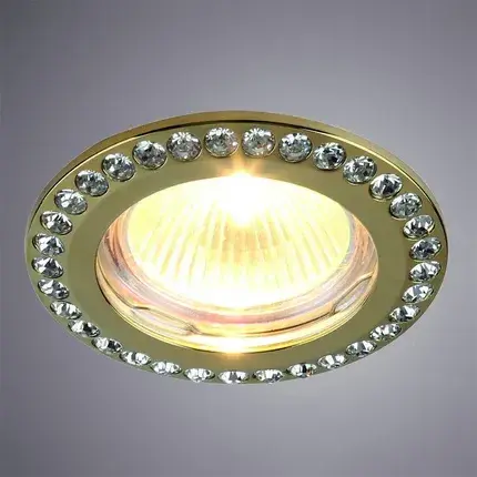 Точечный светильник Divinare 1405/01 PL-1 GIANETTA — золотой, ракурс 2