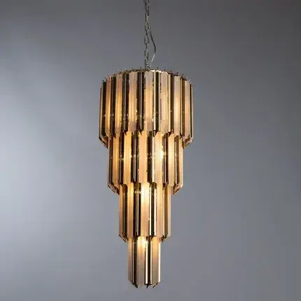 Люстра Divinare 1681/01 SP-9 FRIZZANTE — золотой, ракурс 2