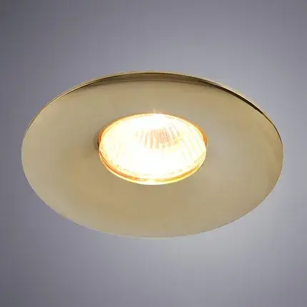 Точечный светильник Divinare 1765/01 PL-1 SCIUSCIÀ — золотой, ракурс 2