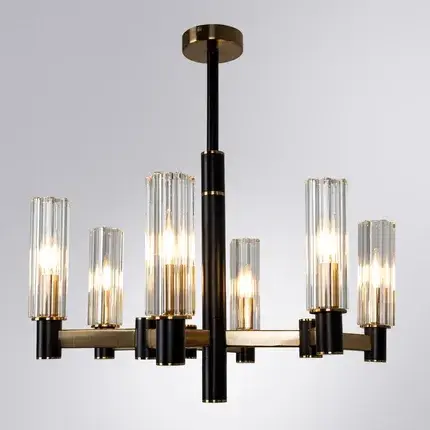 Люстра Divinare 2654/17 LM-6 BAROLO — латунь, ракурс 2