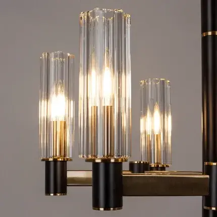 Люстра Divinare 2654/17 LM-6 BAROLO — латунь, ракурс 3