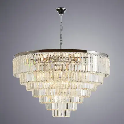 Люстра Divinare 3001/02 LM-25 NOVA — хром, ракурс 2