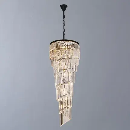 Люстра Divinare 3011/01 SP-15 CHARLOTTE — черный, ракурс 2