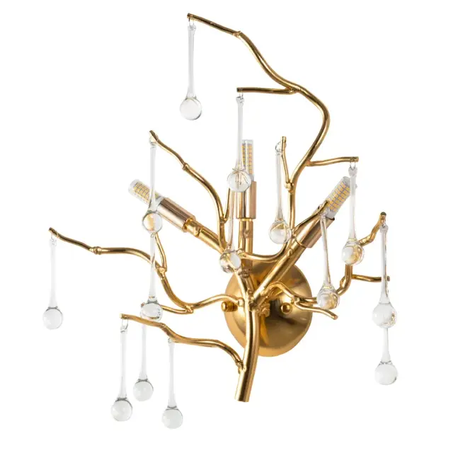 Бра Divinare 3132/01 AP-3 SALICE — золотой