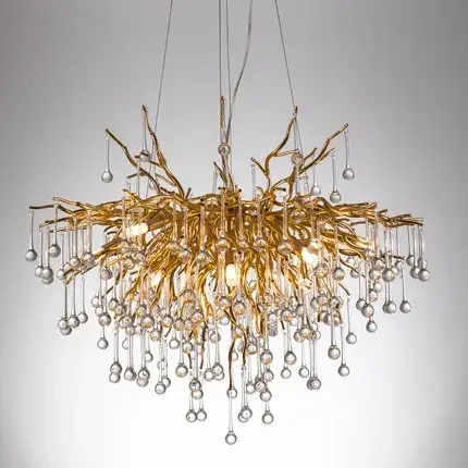 Люстра Divinare 3132/01 SP-10 SALICE — золотой, ракурс 2