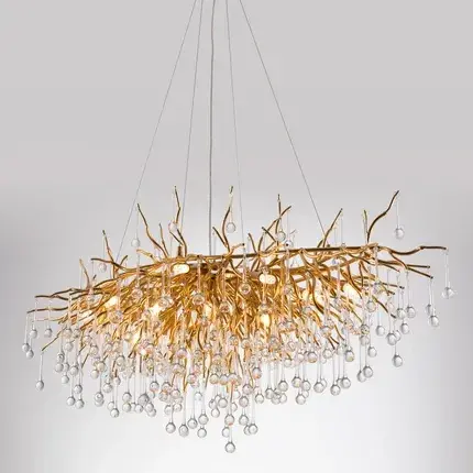 Люстра Divinare 3132/01 SP-13 SALICE — золотой, ракурс 2