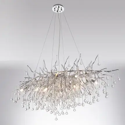 Люстра Divinare 3132/26 SP-13 SALICE — серебряный, ракурс 2