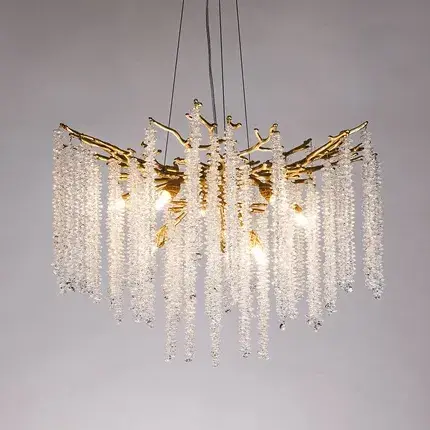 Люстра Divinare 3133/01 SP-8 SALICE — золотой, ракурс 2