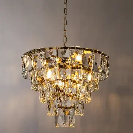 Люстра Divinare 3508/17 LM-6 CHARA — латунь, ракурс 2