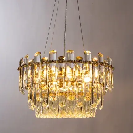 Люстра Divinare 3510/17 LM-11 BELLATRIX — латунь, ракурс 2