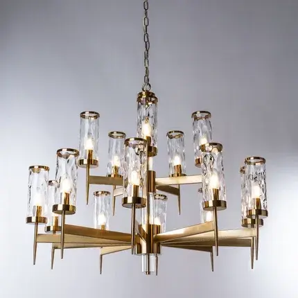 Люстра Divinare 4505/17 LM-15 SHAM — латунь, ракурс 2