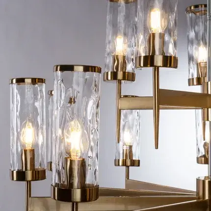 Люстра Divinare 4505/17 LM-15 SHAM — латунь, ракурс 3