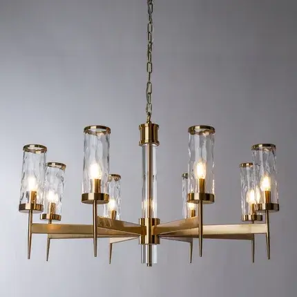 Люстра Divinare 4505/17 LM-8 SHAM — латунь, ракурс 2