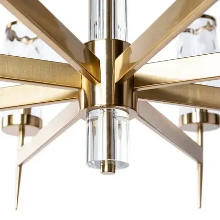 Люстра Divinare 4505/17 LM-8 SHAM — латунь, ракурс 4