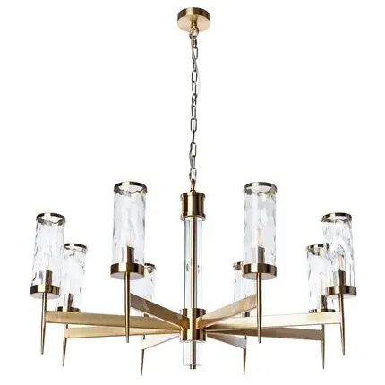 Люстра Divinare 4505/17 LM-8 SHAM — латунь, ракурс 5
