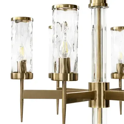 Люстра Divinare 4505/17 LM-8 SHAM — латунь, ракурс 6