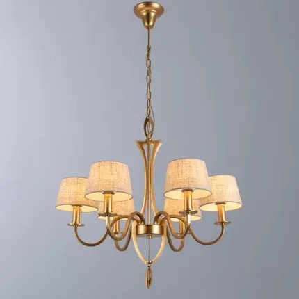 Люстра Divinare 6819/19 SP-6 Florence — золотой, ракурс 2