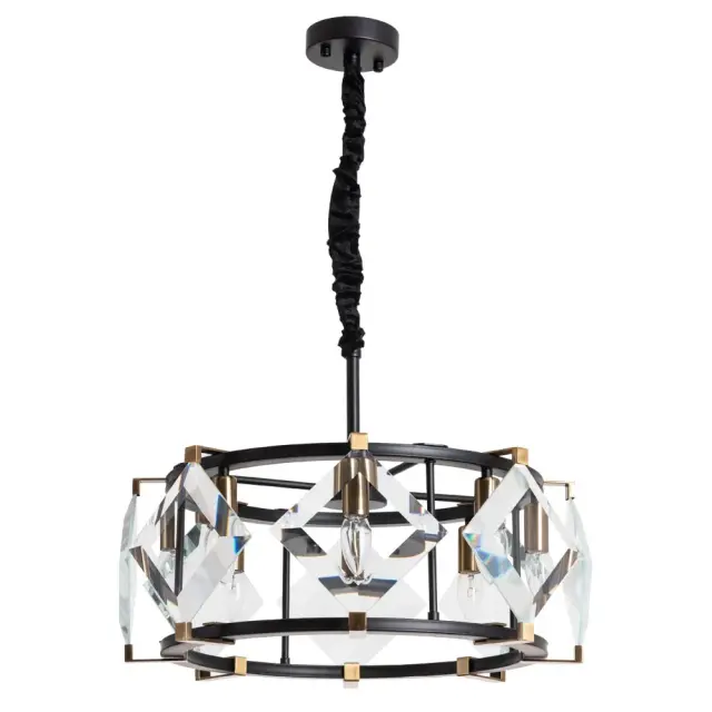 Люстра Divinare 7304/04 SP-8 ELLIOT — черный