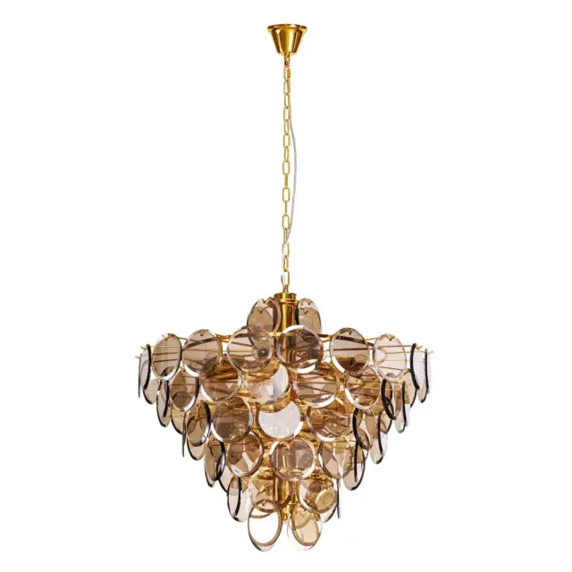 Люстра Divinare 7566/01 SP-18 CHLOE — золотой