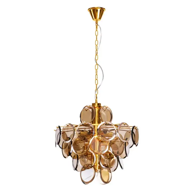 Люстра Divinare 7566/01 SP-8 CHLOE — золотой