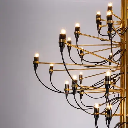 Люстра Divinare 8030/17 LM-50 MOLTO — латунь, ракурс 3