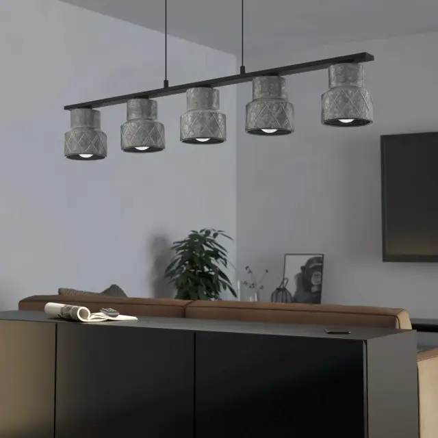 Светильник Eglo 39855 HIlCOTT — черный, ракурс 2