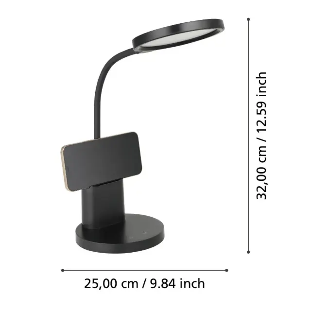 Настольная лампа Eglo 900528 BROLINI — черный, ракурс 6