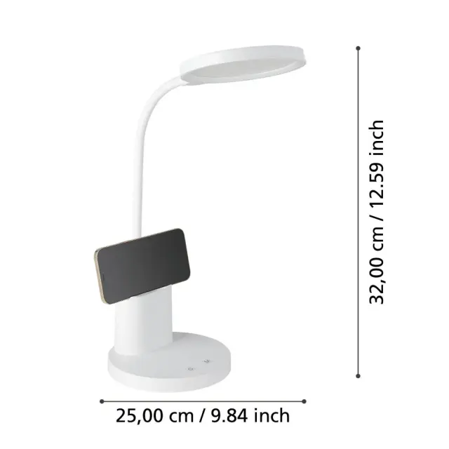 Настольная лампа Eglo 900529 BROLINI — белый, ракурс 5