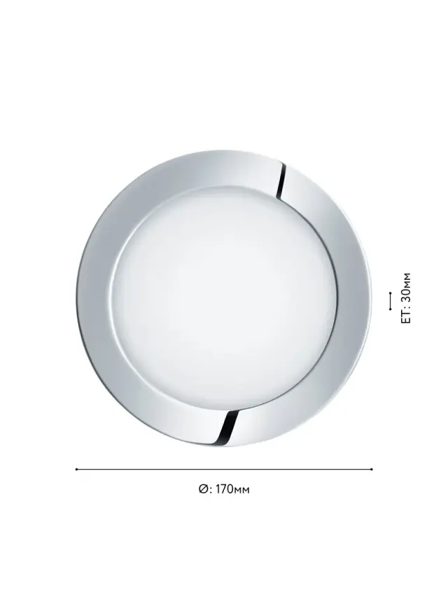 Точечный светильник Eglo 96055 FUEVA 1 — хром, ракурс 3