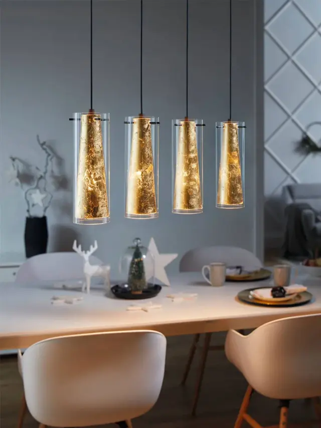 Светильник Eglo 97653 PINTO GOLD — черный, ракурс 2