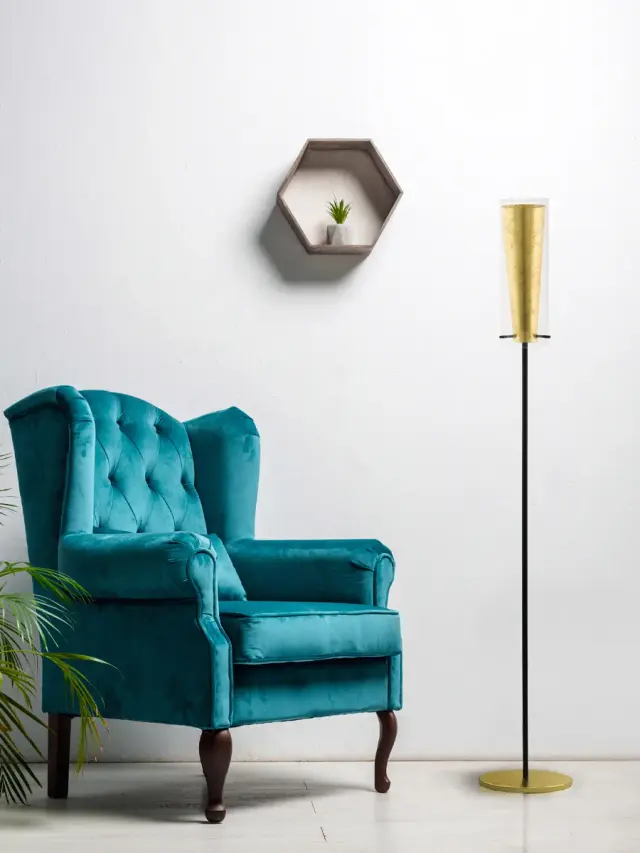 Торшер Eglo 97655 PINTO GOLD — золотой, ракурс 2